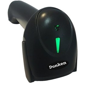 تصویر بارکدخوان ( اسکنر بارکد) یک بعدی لیزری بی سیم دانکن مدل D2100G dunken 2100G barcode scanner