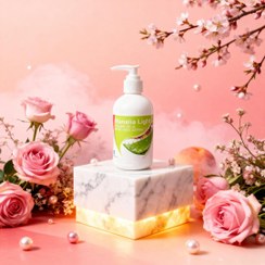 تصویر کرم مرطوب کننده دست و صورت مانالیا لایت مدل Argan oil & Aloe vera Extractحجم 250 میلی لیتر Manalia Light- Moisturizing and hydrating Cream