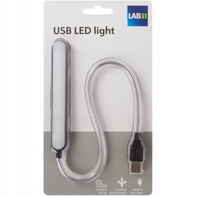 تصویر چراغ مطالعه خرطومی فلزی USB LED 