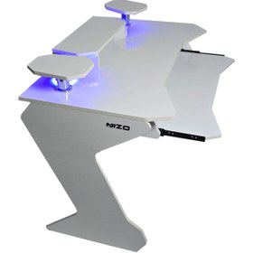 تصویر میز گیمینگ MDF مدل MINI P17 مشکی و سفید 