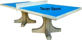 تصویر میز پینگ پنگ بتنی 
