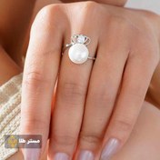 تصویر خرید و قیمت انگشتر نقره مروارید زنانه مستر طلا کد Mo3 