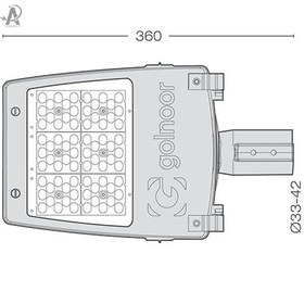 تصویر چراغ خیابانی 30 وات سهیل 1 گلنور Street and Highway Lighting 30 W SOHEIL 1 Golnoor