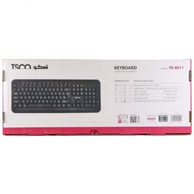 تصویر کیبورد تسکو مدل TK8011 با سیم 