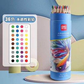 تصویر مداد رنگی 36 تایی آبرنگی 