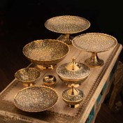 تصویر ست پذیرایی برنجی میناکاری کد 430 