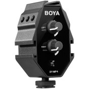 تصویر رابط میکروفن بویا مدل BY-MP4 ا Boya Audio Adapter BY-MP4 Audio Microphone Boya Audio Adapter BY-MP4 Audio Microphone