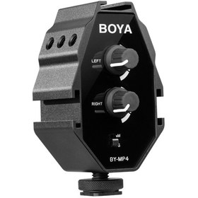 تصویر رابط میکروفن بویا مدل BY-MP4 ا Boya Audio Adapter BY-MP4 Audio Microphone Boya Audio Adapter BY-MP4 Audio Microphone