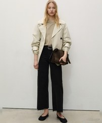 تصویر کراپ وایدلگ مشکی ذغالیMANGO 