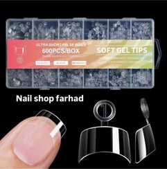 تصویر قالب ژلتیپس نیمه مربع کاشت ناخن 