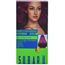 تصویر کیت شامپو رنگی سوبارو subaru مدل hair colouring interim شماره 4.6 