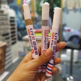 تصویر ماژیک موقت مو هایلایت کردن مو در رنگ های سفید و طلایی و نقره ای 