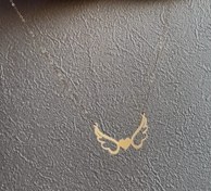 تصویر گردنبند پلاک بال فرشته 