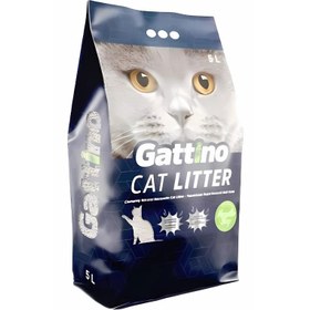 تصویر خاک گربه گاتینو - وارداتی (ساخت ترکیه) - حجم ۵ لیتر با رایحه صابون مارسلو Gattino Cat Litter Marseille Soap