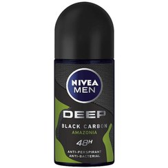 تصویر رول ضد تعریق مردانه نیوآ (Nivea) مدل DEEP AMAZONIA حجم 50 میلی‌لیتر ضد تعریق و خوشبو کننده deep black carbon amazonia آقایان 50میلی لیتر نیوآ