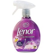 تصویر اسپری ضدچروک و خوشبوکننده لباس لنور رایحه شکوفه عجیب غریب 500 میل Lenor Exotic Bloom