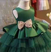 تصویر پیراهن مجلسی دخترانه مدل پرنسسی ایلیا - دورسینه 54 - قد لباس تا 52 