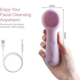 تصویر فیس براش برقی سیلیکونی مدل آیلو کیوت اسکین Cuteskin Silicone Electric Face Brush Ailo Model