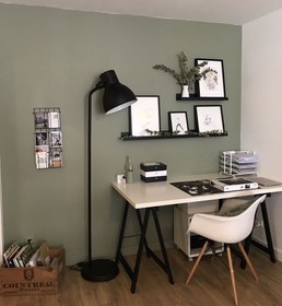 تصویر میز اداری کد ۰۰۵ - سفید / مشکی 