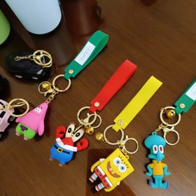 تصویر جاکلیدی سیلیکونی باب اسفنجی Sponge Bob Key Holder