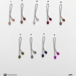 تصویر گیره روسری قلبی استیل درجه یک 