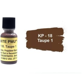 تصویر رنگ تاتو کی پی kp – 18 taupe 