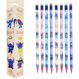 تصویر مداد مشکی پرودون طرح استیچ بسته ۱۲ عددی 