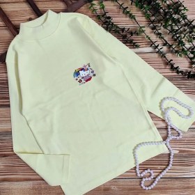 تصویر یقه اسکی بچگانه پنبه با کد 1030 - آبی / 40 1030