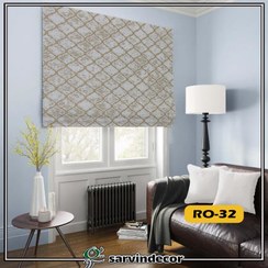 تصویر پرده شید رومن طرح مراکشی در 8 رنگ 