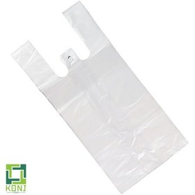 تصویر نایلکس دسته دار رکابی سایز 45 در 55 سانتیمتر (کیسه 25 کیلویی) کد KSP-001-Transparent-4555 