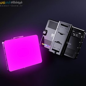 تصویر نور ثابت ال ای دی پرتابل دارای نمایشگر آندور مدل Andoer M16 RGB Full Color Portable LED Video Light 