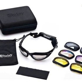 تصویر عینک دایزی تاکتیکال 4 لنز پلاریزه DAISY C5 