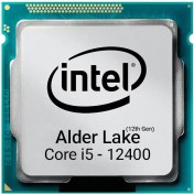 تصویر پردازنده اینتل مدل Core i5-12400 ا Intel Core i5-12400 2.50GHz FCLGA 1700 Alder Lake CPU Intel Core i5-12400 2.50GHz FCLGA 1700 Alder Lake CPU