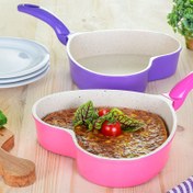 تصویر تابه قلبی عروس مدل دلوار سایز ۱۳ تفلون 