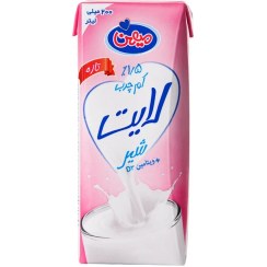 تصویر شیر کم چرب میهن حجم 0.2 لیتر 