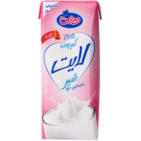 تصویر شیر کم چرب میهن حجم 0.2 لیتر 