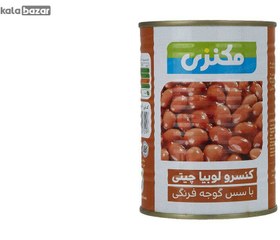 تصویر کنسرو لوبیا چیتی با سس گوجه فرنگی مکنزی حجم 380 گرم Canned pinto beans with Mackenzie tomato sauce - 380 g