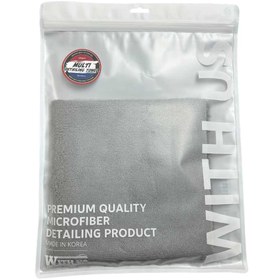 تصویر دستمال حوله ای مايكروفايبر مخصوص سرامیک و پولیش ویت آس مدل WithUs Multi Buffing Towel 40*40mm 320GSM 