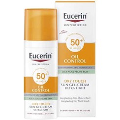 تصویر کرم ژل ضد آفتاب اوسرین (Eucerin) سری Sun Protection Spf50 حجم 50 میلی‌لیتر 