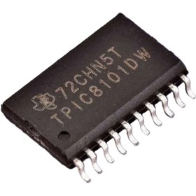 تصویر آی‌سی TPIC8101DW برای تشخیص ضربه و نظارت بر حسگرها، پکیج SOIC-20 