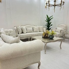 تصویر مبل کلاسیک فرانسوی روما ۸ نفره 