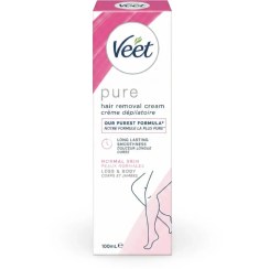 تصویر کرم موبر بدن ویت مدل پیور مناسب پوست معمولی 100 میل 