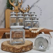 تصویر شیشه ادویه کندی با درب ادویه پاش کوچک(8سانتی) 