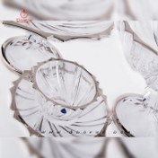تصویر سرویس کریستال لهستان لب پلاتین 016 