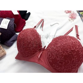 تصویر سوتین نخی کاپ دار زنانه - 75 / متنوع Women's bra