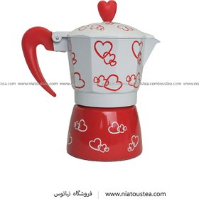 تصویر قهوه جوش 2 کاپ قلبی 