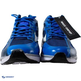 تصویر کفش والیبال میزانو رنگ آبی Mizuno volleyball shoes, blue color