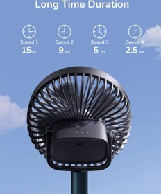 تصویر پنکه رومیزی گیره دار جیسولایف مدلF7-B JISULIFE Clip On Desk Fan