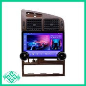 تصویر مانیتور اندروید دایموند ۱۰.۱ اینچ مناسب پژو پارس و ۴۰۵ با دوربین دنده عقب 