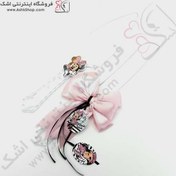 تصویر چاقو برش کیک تم تولد مینی ماوس صورتی 